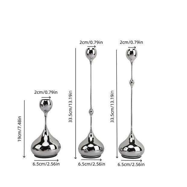 metal candle holder set, suitable for romantic dinner