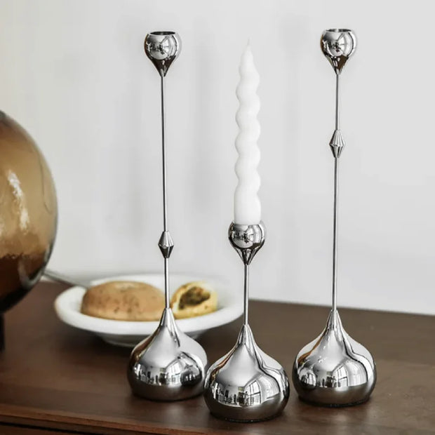 metal candle holder set, suitable for romantic dinner