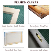 Wall Art Abstract Home Decoration Natural Waterfall Framed