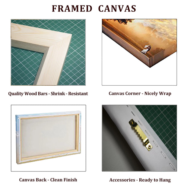 Wall Art Abstract Home Decoration Natural Waterfall Framed