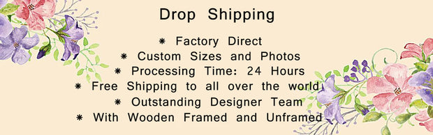 Wall Art Abstract Home Decoration Natural Waterfall Framed