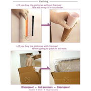 Wall Art Abstract Home Decoration Natural Waterfall Framed