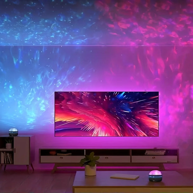 LED Ocean Wave Starry Sky Projector Lamp