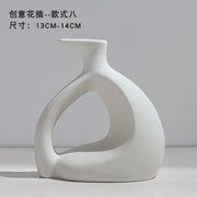 Ceramic Vase Flower Arrangement Dried Flowers Nordic Style