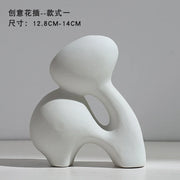 Ceramic Vase Flower Arrangement Dried Flowers Nordic Style