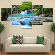 Wall Art Abstract Home Decoration Natural Waterfall Framed