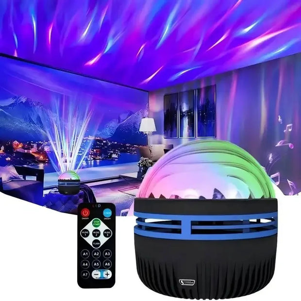 LED Ocean Wave Starry Sky Projector Lamp