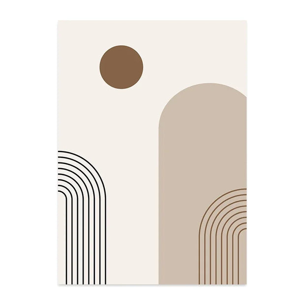 Abstract Aesthetic Wall Art Geometric Lines Canvas Oil Painting