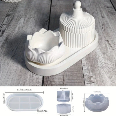 Candle Holder Storage Silicone Mold