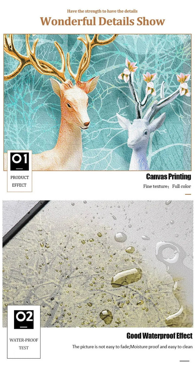 Abstract Aesthetic Wall Art Geometric Lines Canvas Oil Painting