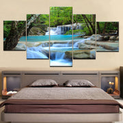 Wall Art Abstract Home Decoration Natural Waterfall Framed