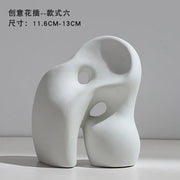 Ceramic Vase Flower Arrangement Dried Flowers Nordic Style