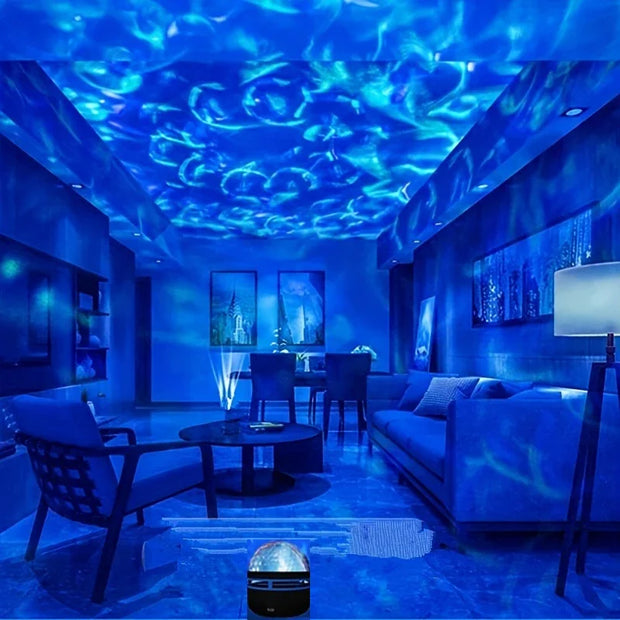 LED Ocean Wave Starry Sky Projector Lamp