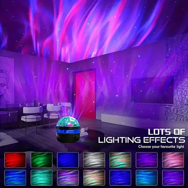 Water Ripple Projector Light Atmosphere Rotating Projection Lamp