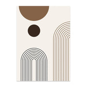 Abstract Aesthetic Wall Art Geometric Lines Canvas Oil Painting