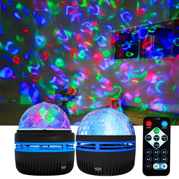 Water Ripple Projector Light Atmosphere Rotating Projection Lamp