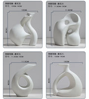 Ceramic Vase Flower Arrangement Dried Flowers Nordic Style