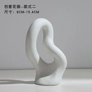 Ceramic Vase Flower Arrangement Dried Flowers Nordic Style