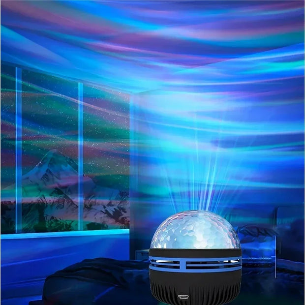 LED Ocean Wave Starry Sky Projector Lamp