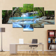 Wall Art Abstract Home Decoration Natural Waterfall Framed