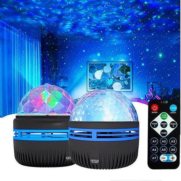 Water Ripple Projector Light Atmosphere Rotating Projection Lamp