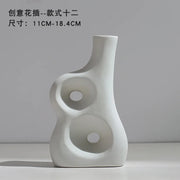 Ceramic Vase Flower Arrangement Dried Flowers Nordic Style