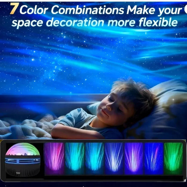 LED Ocean Wave Starry Sky Projector Lamp