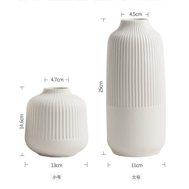 Ceramic Vase Decoration Living Room Flower Arrangement