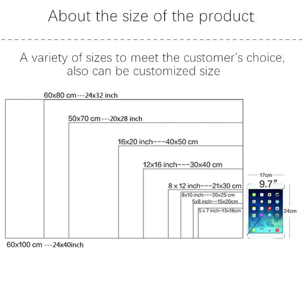 Abstract Aesthetic Wall Art Geometric Lines Canvas Oil Painting