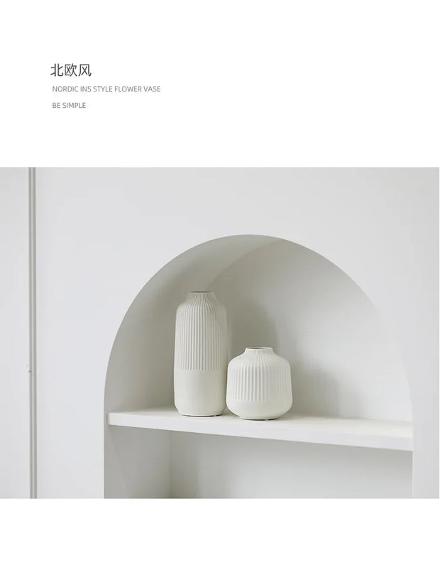 Ceramic Vase Decoration Living Room Flower Arrangement