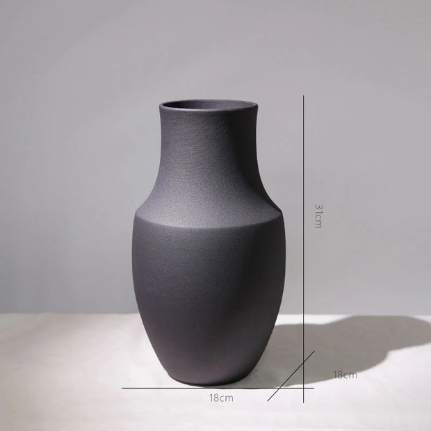 Ceramic Vase Retro Flower Arrangement Household Desktop Solid