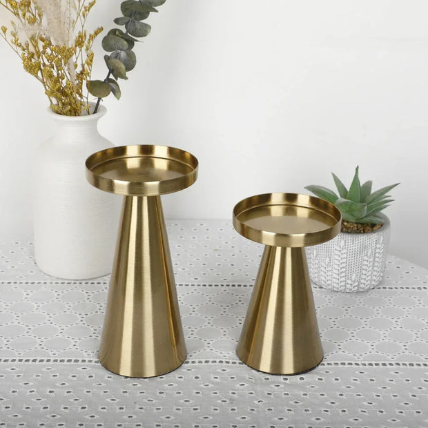 Candle Container Taper Metal Stand Wedding Decor